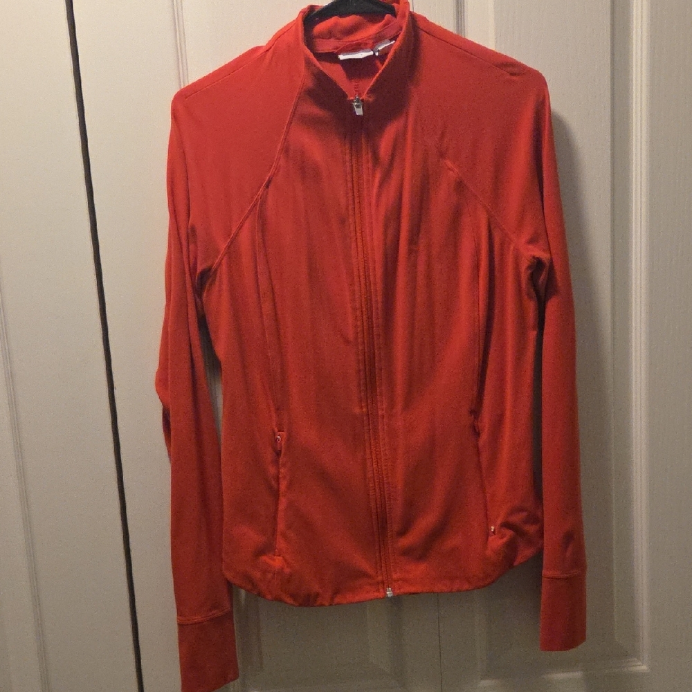 Athleta Women's Vibrant Red Bomber Jacket
